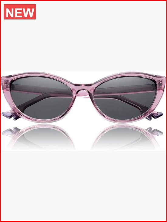 Polarized Cat Eye Sunglasses UV Protection Narrow Retro Shades VF2219 main image 6